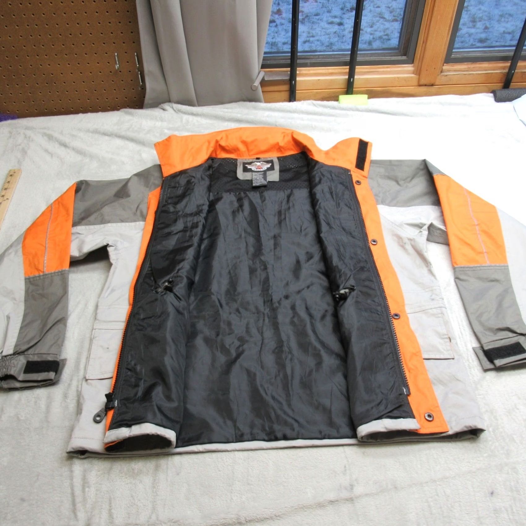 Harley Davidson Harley Davidson Jacket Men M Gray Full Zip Motorcycle Wind Rain Riding Pack Size US M / EU 48-50 / 2 - 3 Thumbnail