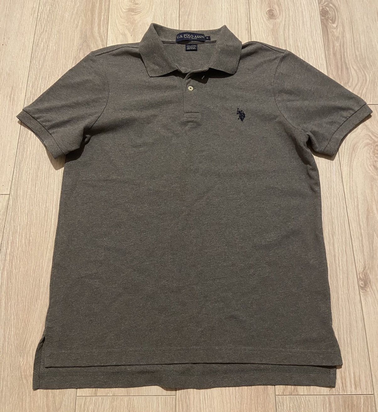 Ralph Lauren U.S. Polo Assn. basic gray polo tee Size US S / EU 44-46 / 1 - 1 Thumbnail