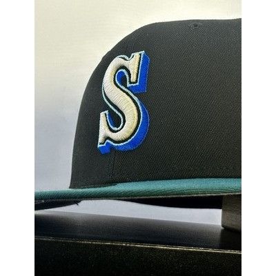 New Era Seattle Mariners Hat Club 59FIFTY Black Northern Lights 30th Size ONE SIZE - 4 Thumbnail