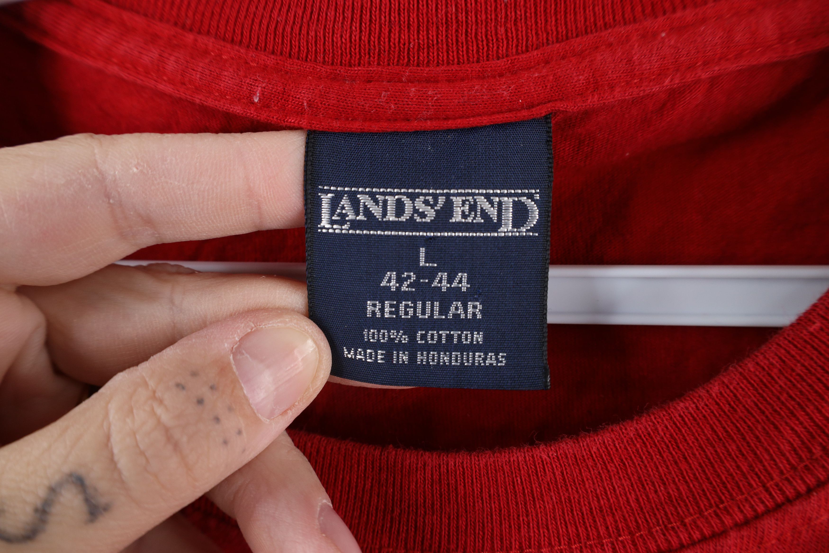 Lands' End × Vintage Vintage 90s Lands End Out We The People Constitution T-Shirt Size US L / EU 52-54 / 3 - 5 Thumbnail