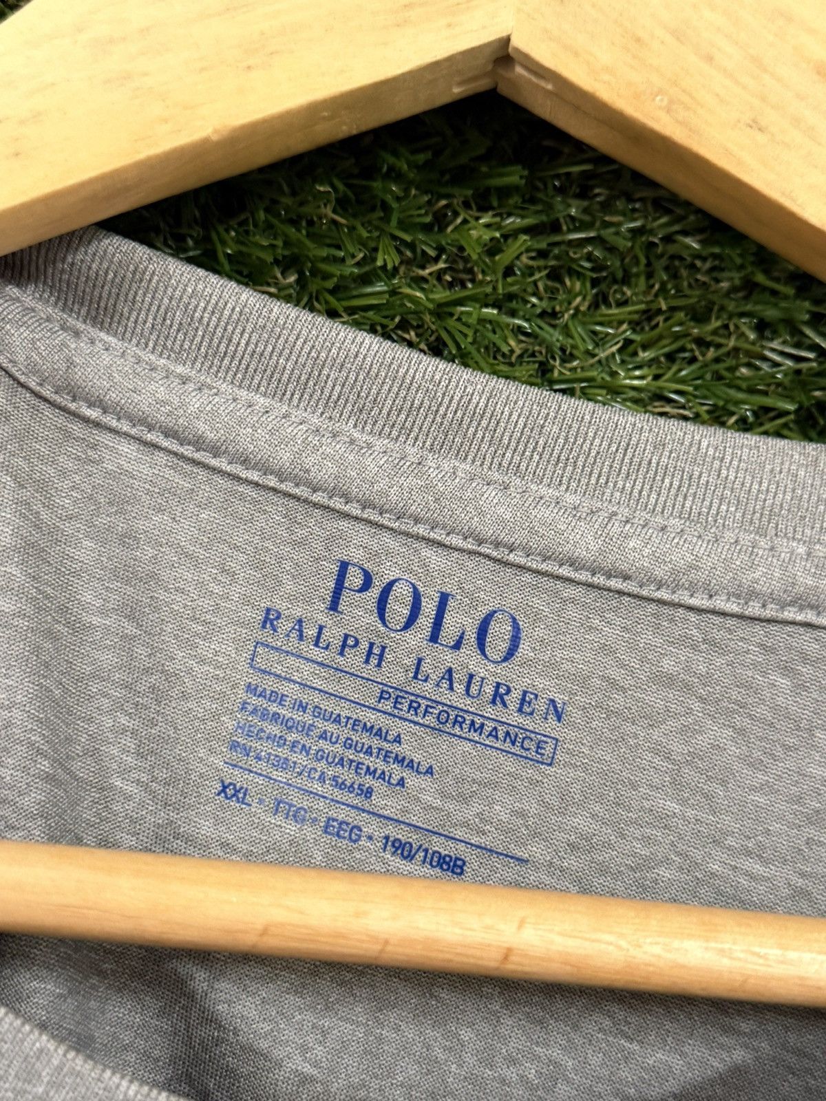 Polo Ralph Lauren Polo Ralph Lauren Luxury Grey Logo T Shirt 2XL XXL Athletic Size US XXL / EU 58 / 5 - 4 Thumbnail