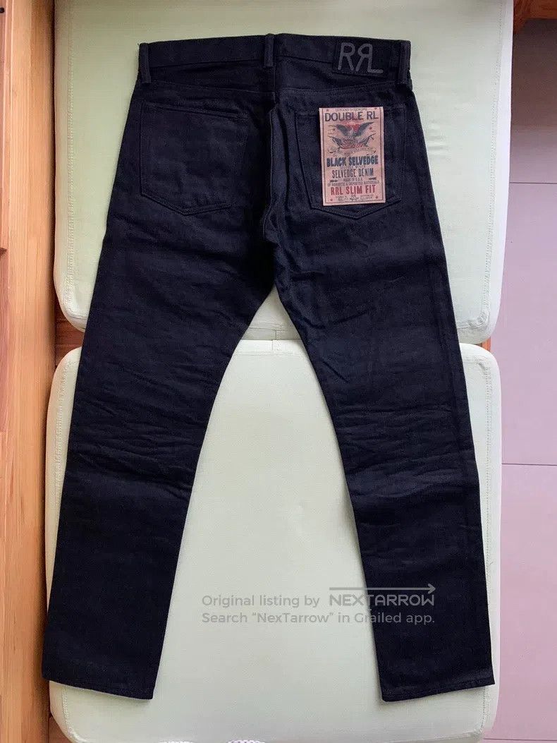 RRL Ralph Lauren RRL Ralph Lauren Slim Fit Black Wash Johnny Depp jeans Size US 32 / EU 48 - 2 Thumbnail