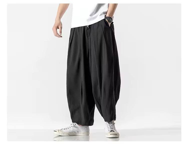 Japanese Brand × Vintage monochrome casual wide leg pants Size US 36 / EU 52 - 5 Thumbnail