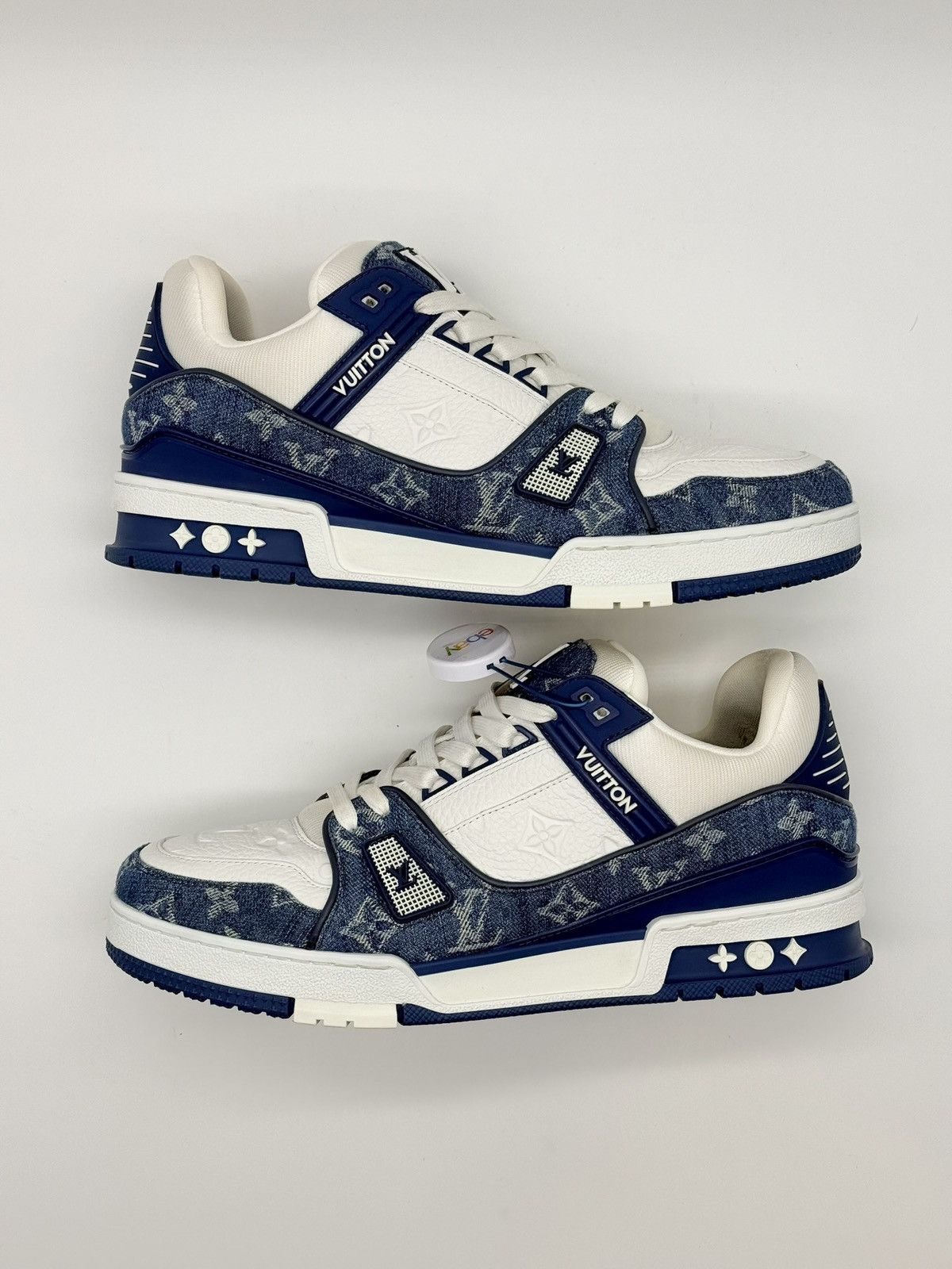 Louis Vuitton Size 9 - Louis Vuitton Trainer Blue Monogram Denim Size US 9 / EU 42 - 2 Thumbnail