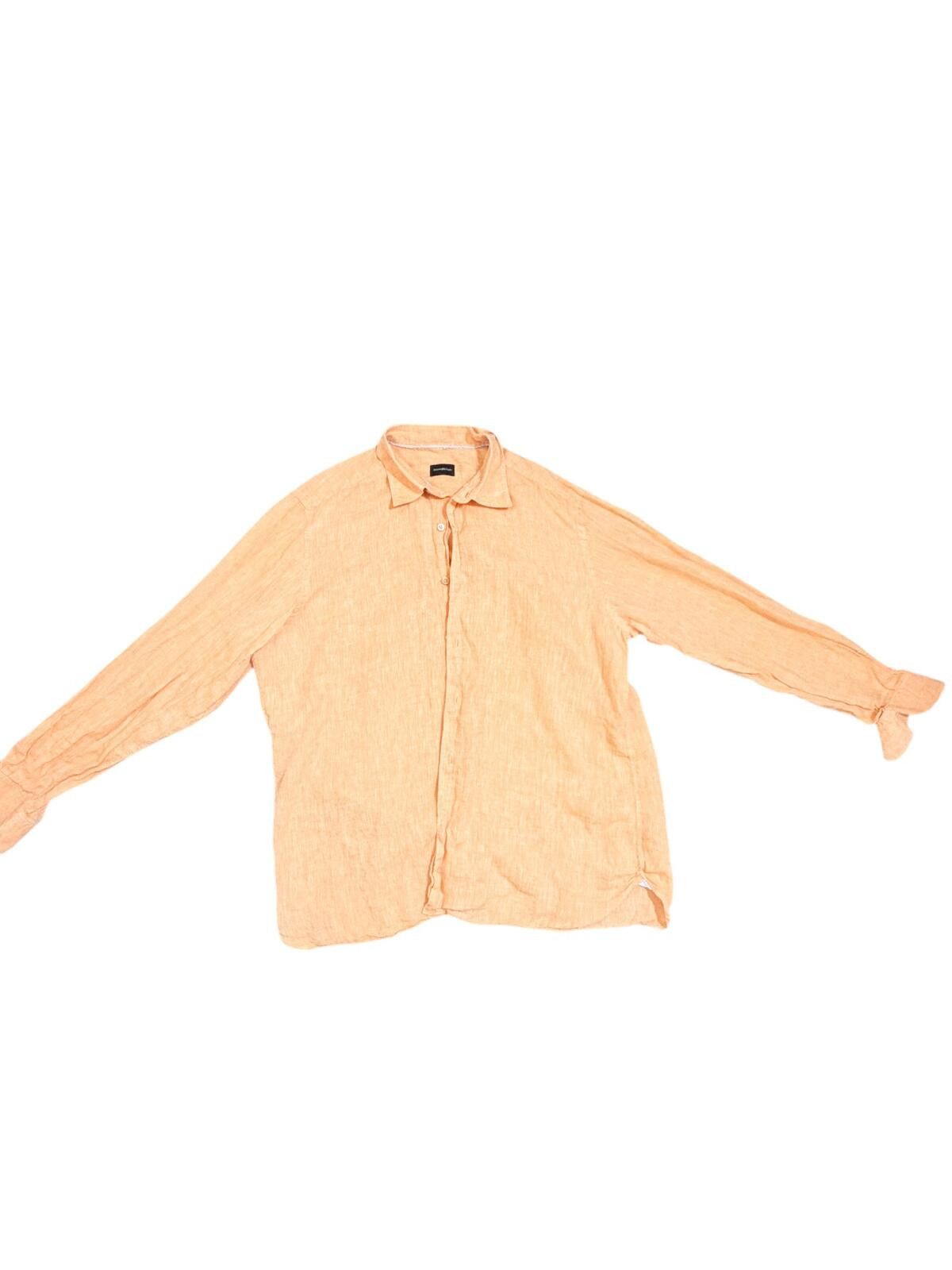 Ermenegildo Zegna Ermenegildo Zegna Linen Button Up Shirt Extra Large Size US XL / EU 56 / 4 - 1 Thumbnail