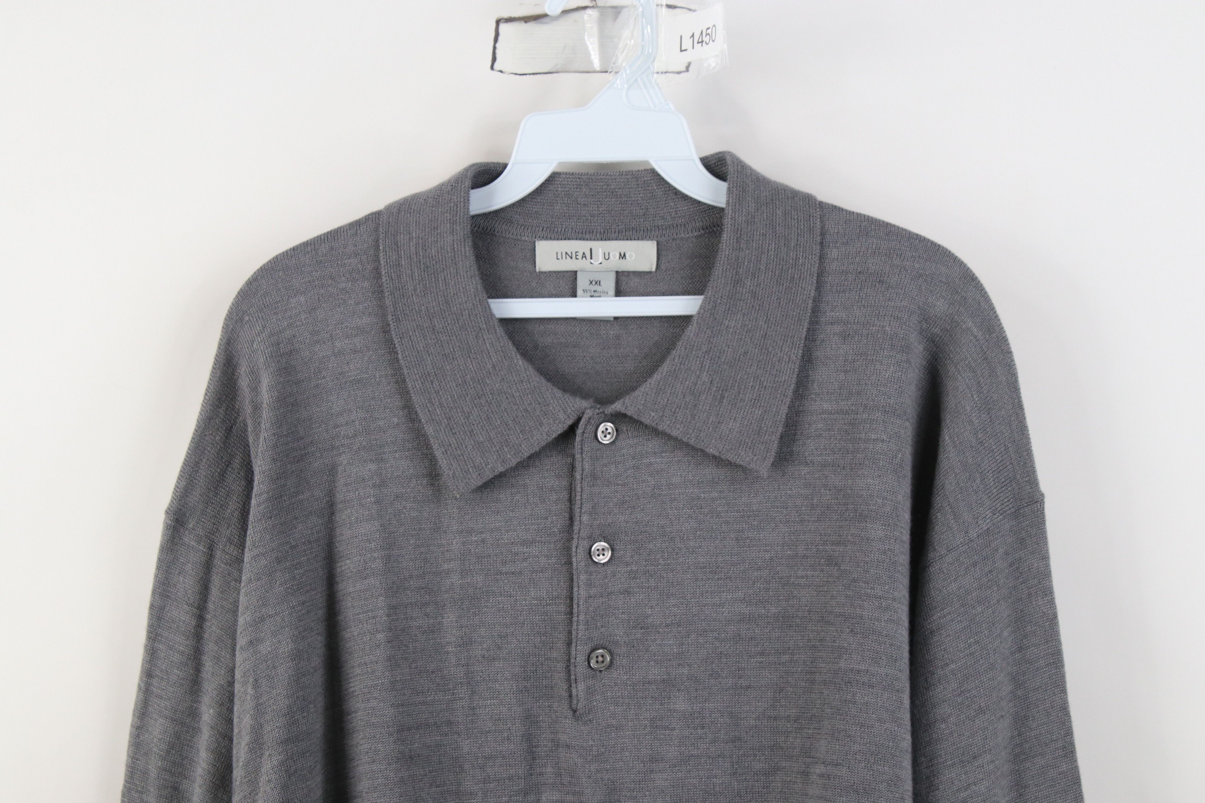 Vintage Vintage 90s Streetwear Wool Blend Knit Collared Sweater Size US XXL / EU 58 / 5 - 2 Thumbnail