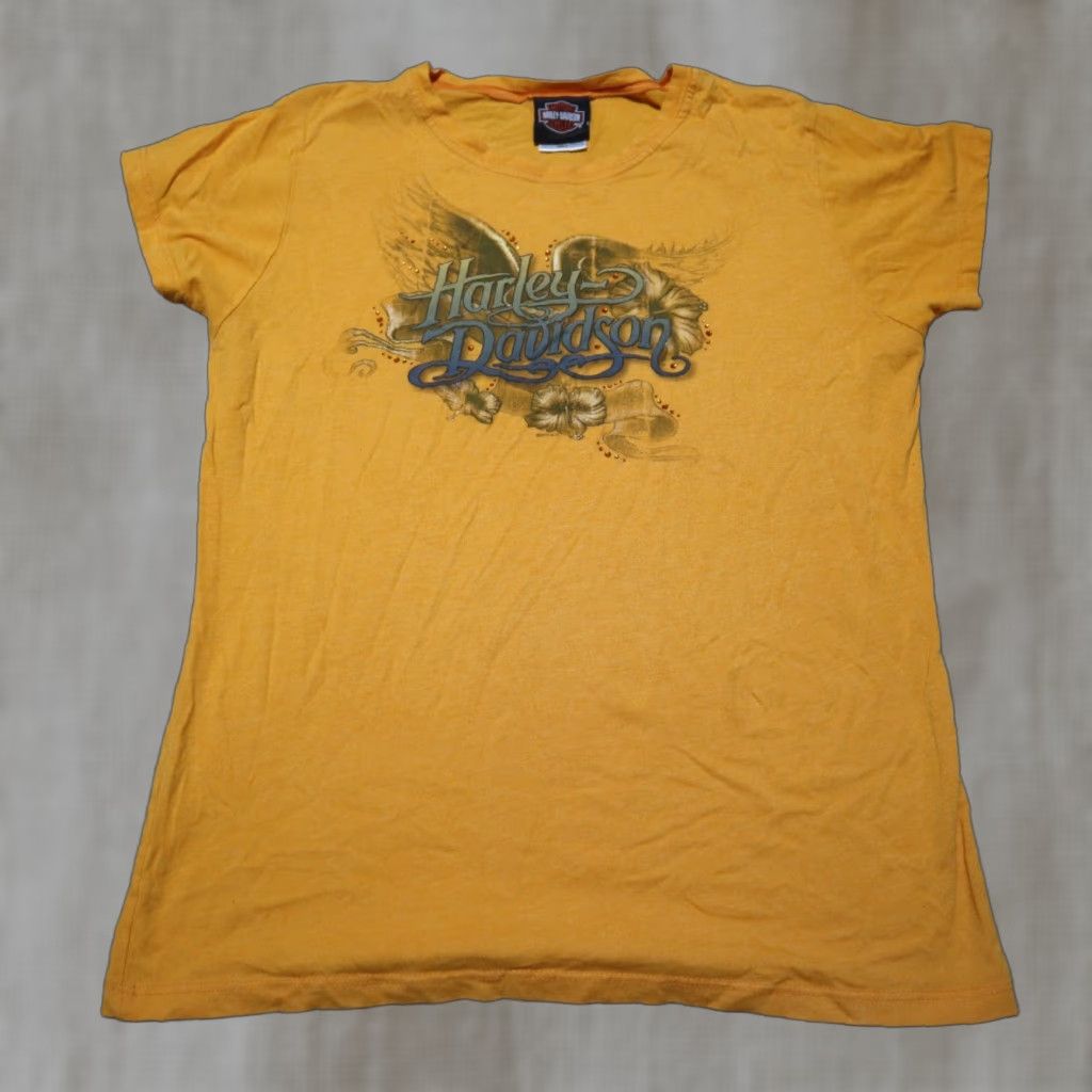 Harley Davidson Harley-Davidson Shirt Women XL Orange T-Shirt Motorcycle Virginia 90s? Size XL / US 12-14 / IT 48-50 - 1 Thumbnail