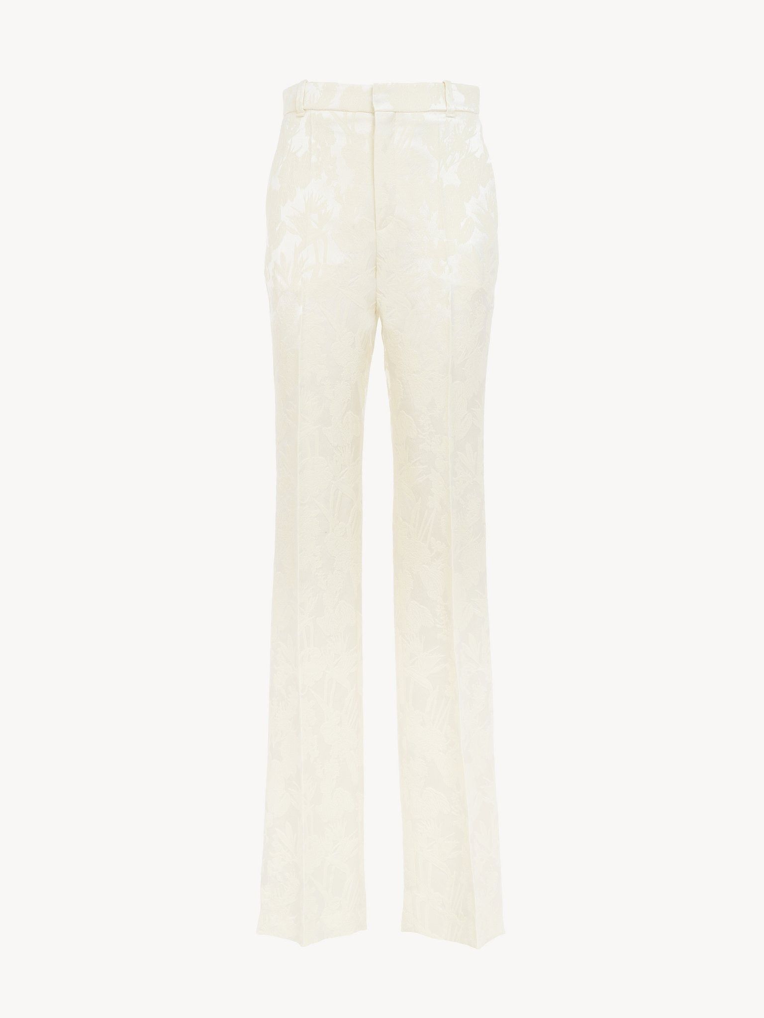 Chloe o1y0825 Casual Pant in Ivory Size 27" / US 4 / IT 40 - 2 Thumbnail