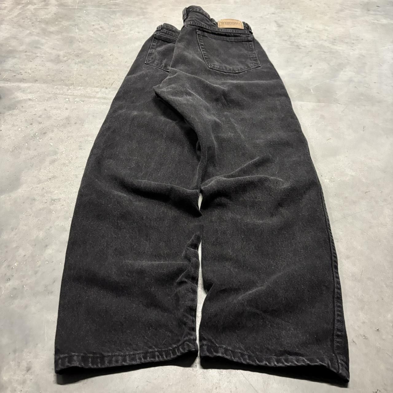 Japanese Brand × Vintage Crazy Vintage Y2K/2000s Grunge Black Essential Denim Jeans! Size US 35 - 4 Thumbnail