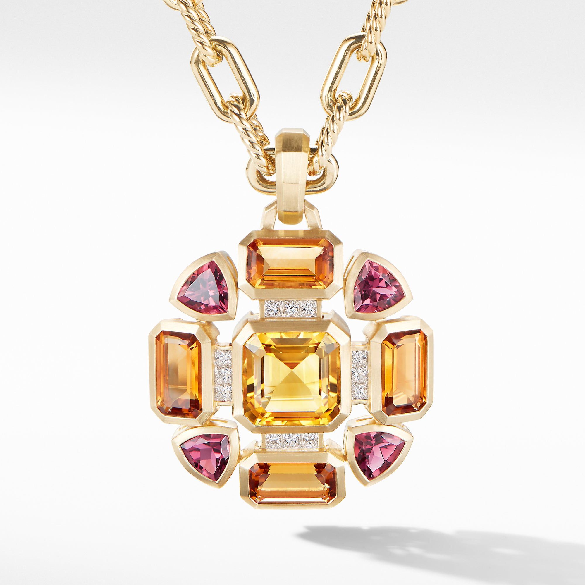 David Yurman o1w1db10525 D14379D Pendant in 18K Gold with Pave Diamond Size ONE SIZE - 1 Preview