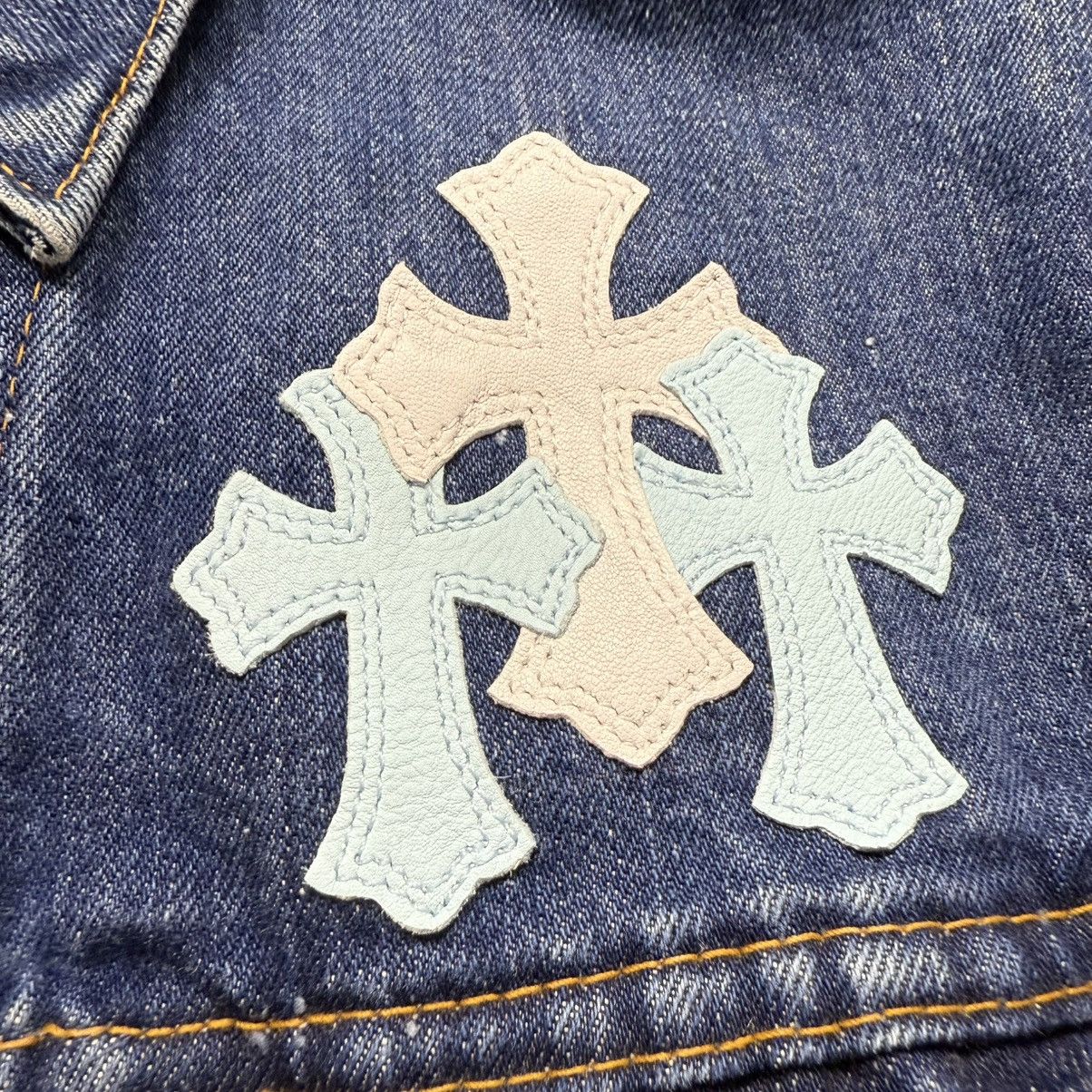 Chrome Hearts Chrome Hearts Levi’s Cross Patches Denim Shirt Size US S / EU 44-46 / 1 - 5 Thumbnail
