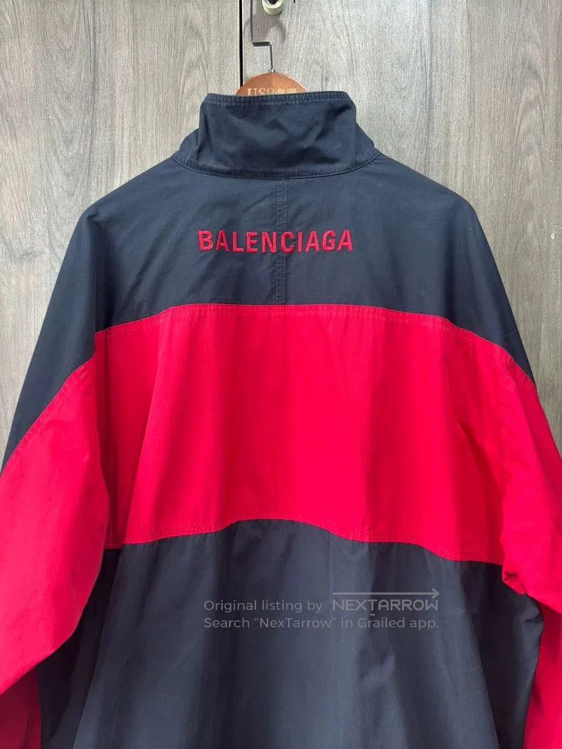 Balenciaga Balenciaga Black Red Embroidered Jacket. Size US M / EU 48-50 / 2 - 6 Thumbnail