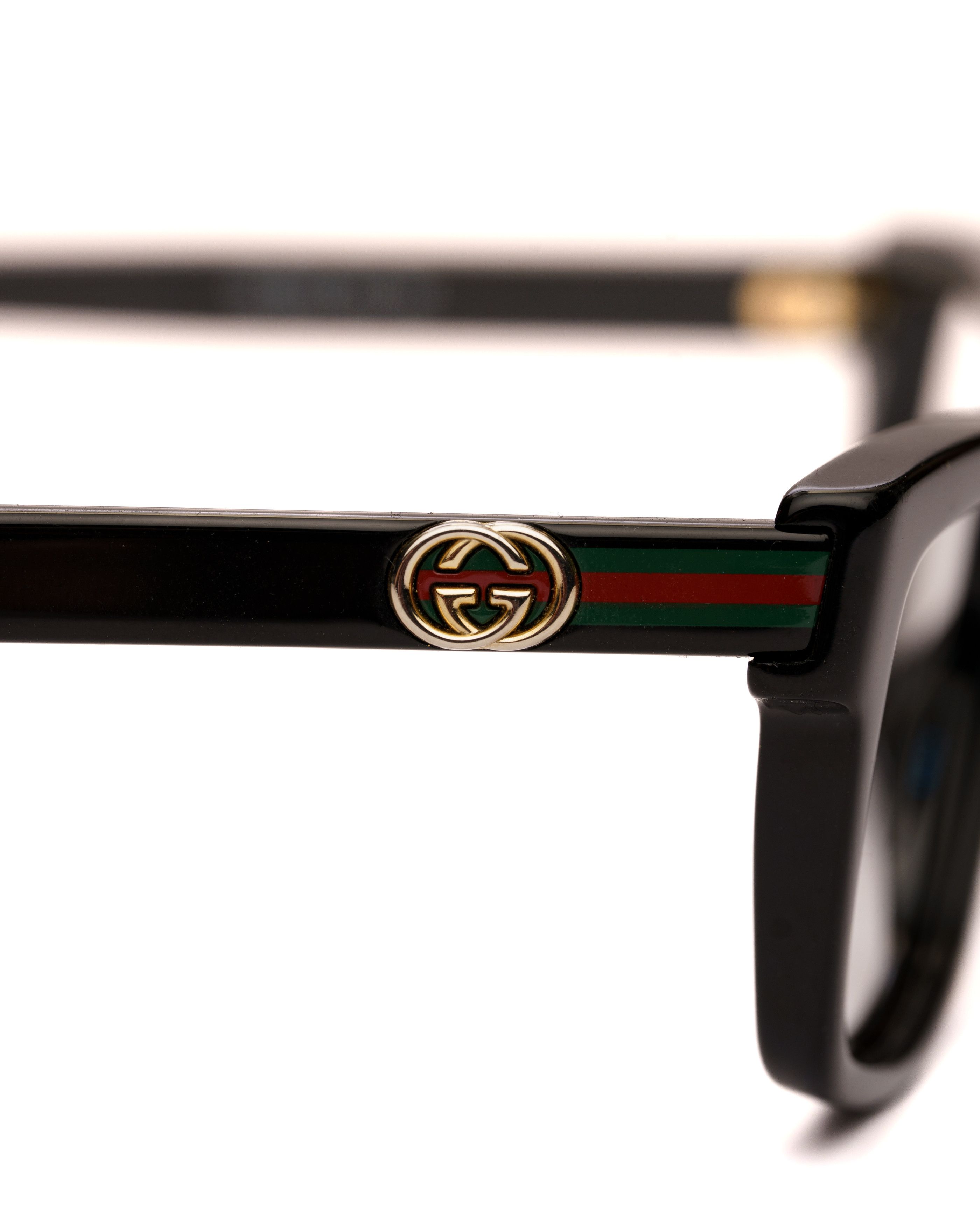 Gucci Gucci '00s Black Signature Rectangular Glasses Size ONE SIZE - 2 Thumbnail