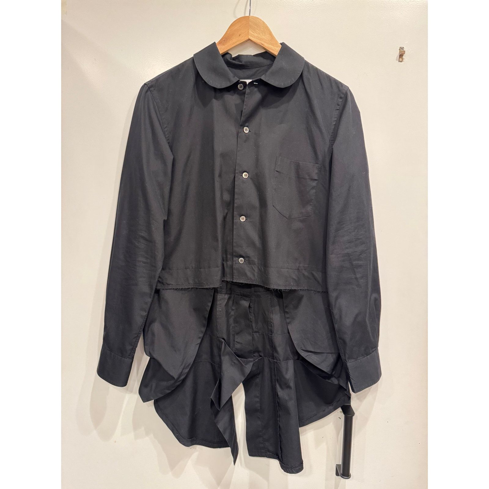 Comme des Garcons 2018 Comme des Garçons deconstructed asymmetrical shirt Size L / US 10 / IT 46 - 1 Thumbnail
