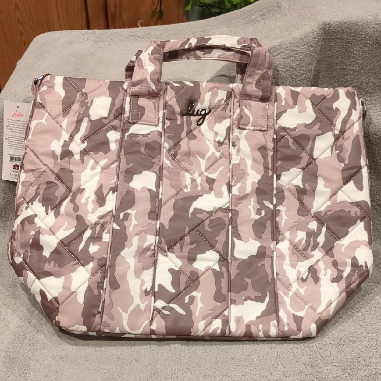 Lugz Lug Dory XL Convertible Tote Bag- Camo Taupe Size ONE SIZE - 1 Thumbnail