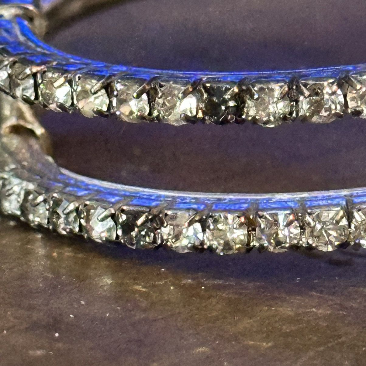 Vintage Vintage rhinestone clamper bracelet Size ONE SIZE - 4 Thumbnail