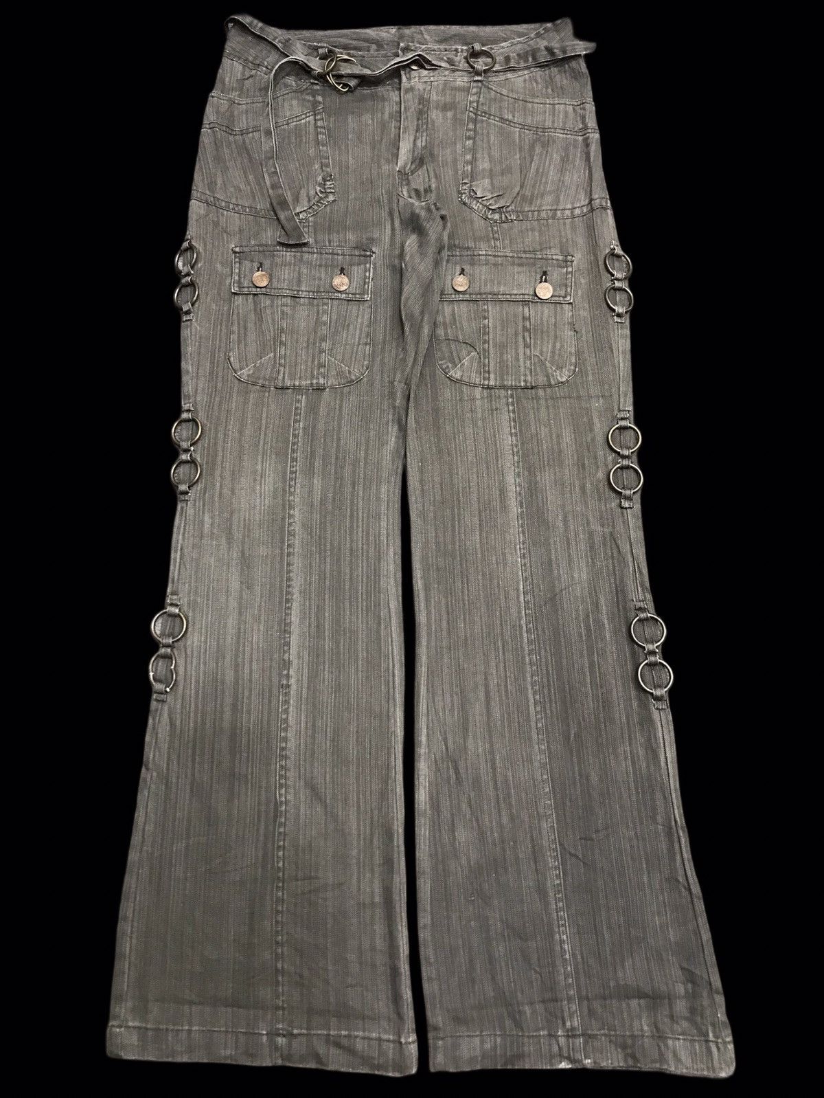 💥HAKAMA FLARE💥DAILY NEWS MULTIPOCKET HAKAMA RING PANT F389