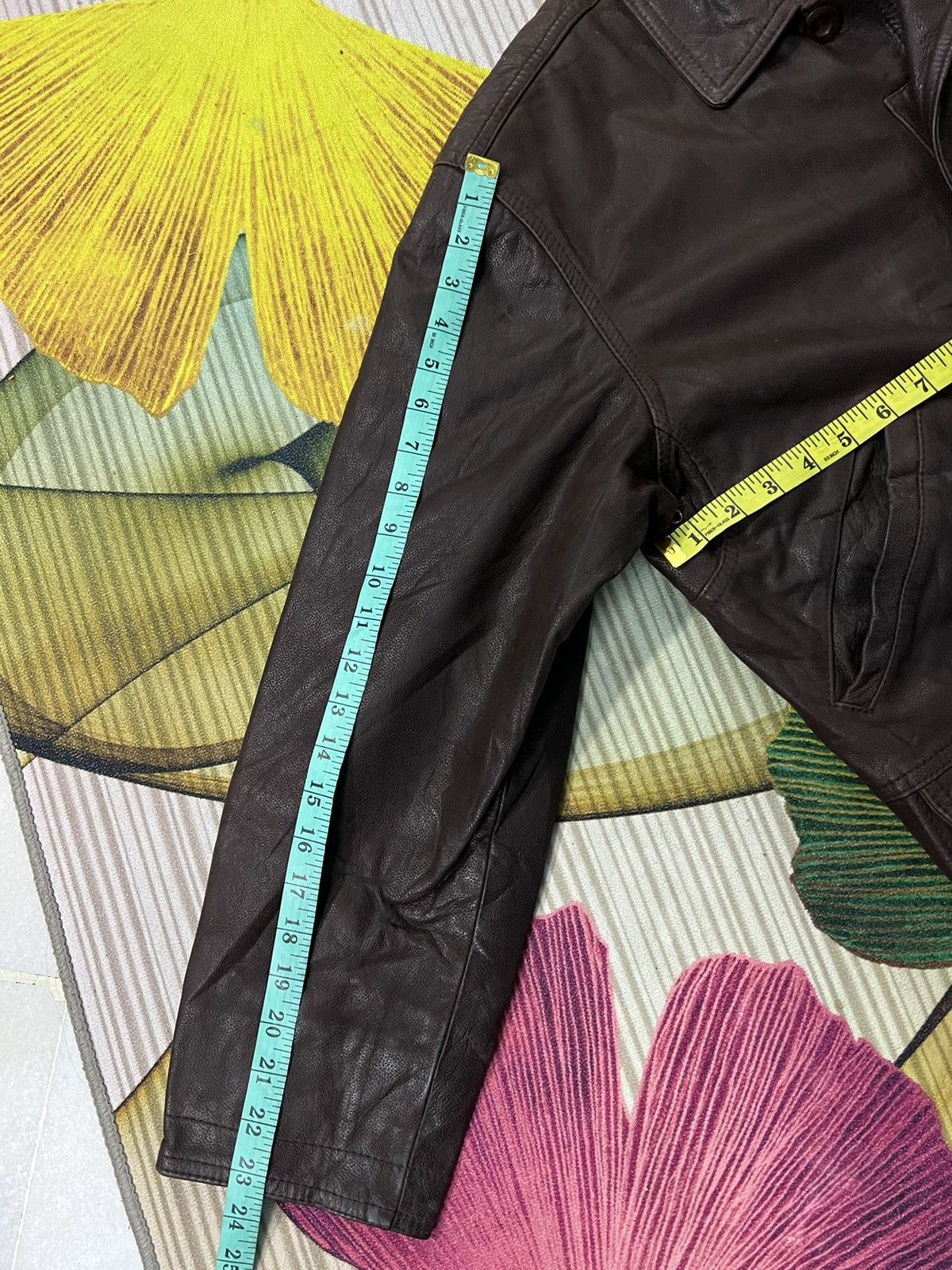 Yves Saint Laurent 💥Vintage YSL Pour Homme Leather Jacket Size US M / EU 48-50 / 2 - 9 Thumbnail