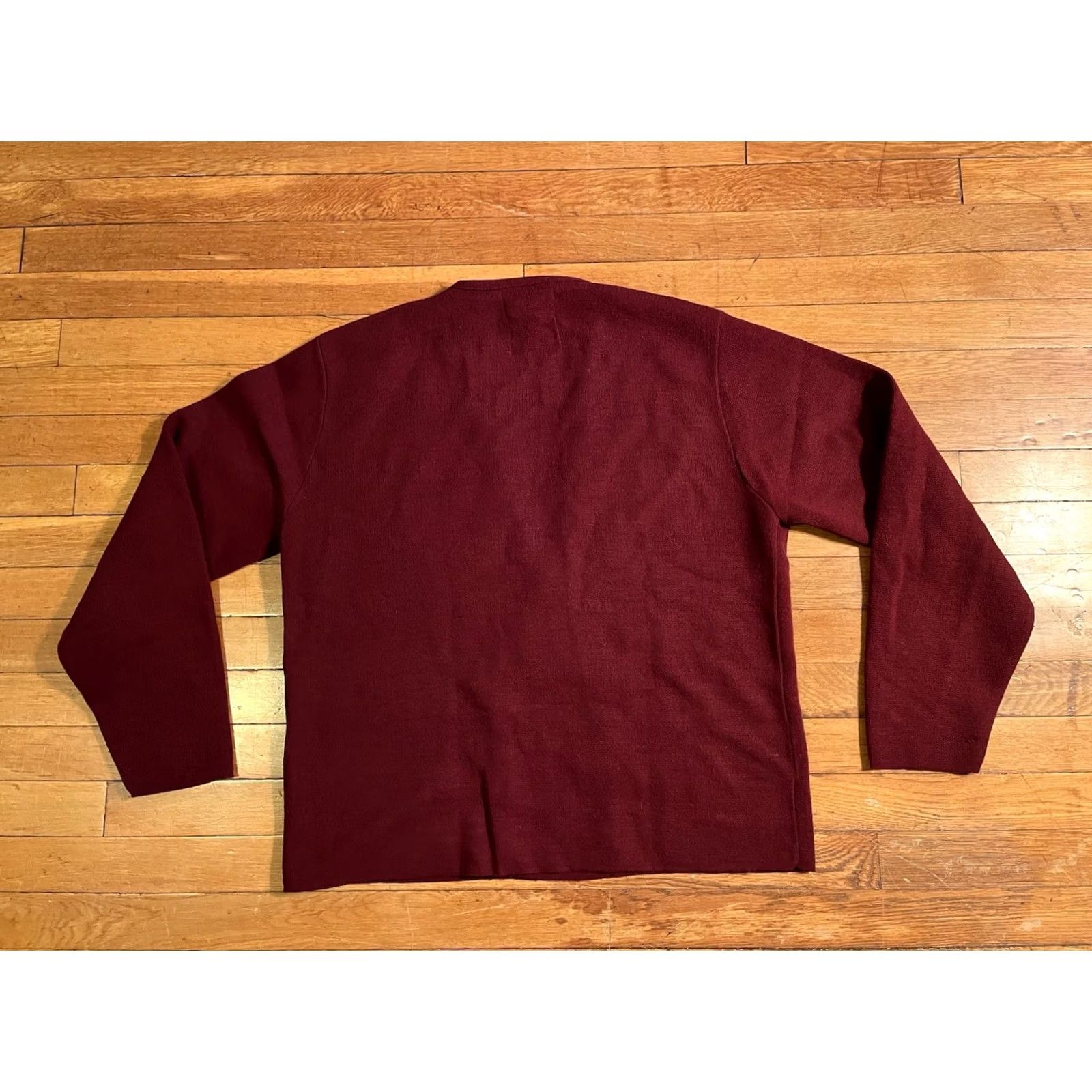 Vintage VINTAGE Brentwood The Man From UNCLE Cardigan Sweater Mens L Red 60s Size US L / EU 52-54 / 3 - 7 Thumbnail