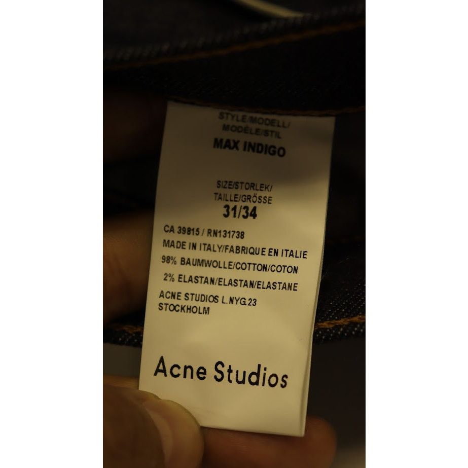 Acne Studios o1rshd1 Denim Jeans in Indigo Size US 31 - 9 Thumbnail