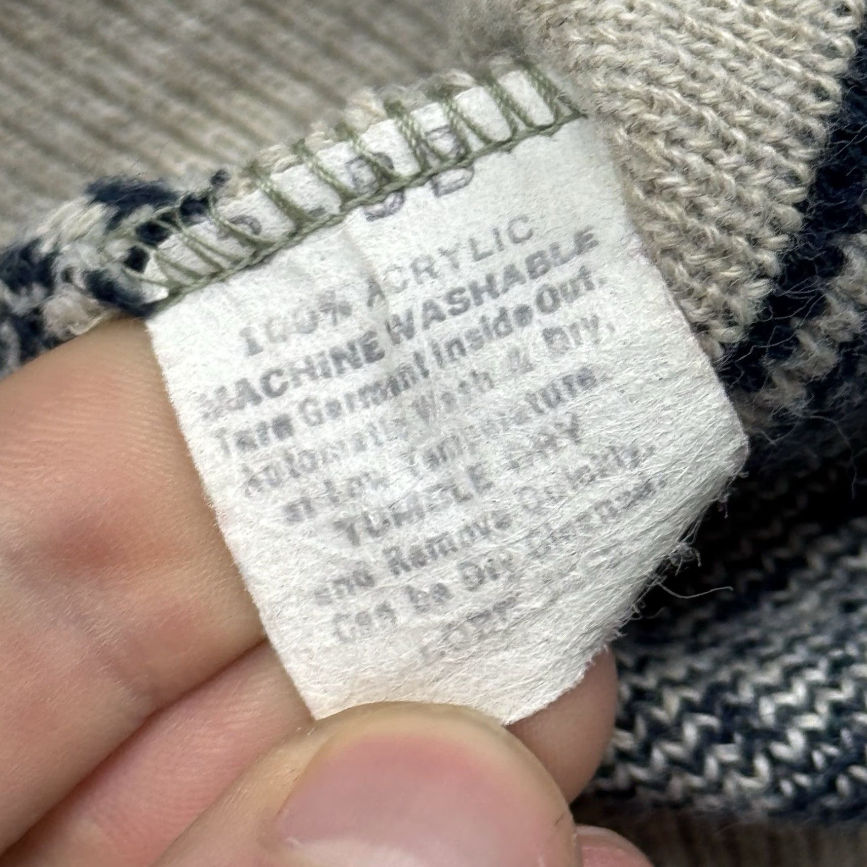 Vintage VINTAGE Lord Jeff Fair Isle Sweater Pullover Knit Beige L Collared Nautical Mens Size US L / EU 52-54 / 3 - 4 Thumbnail