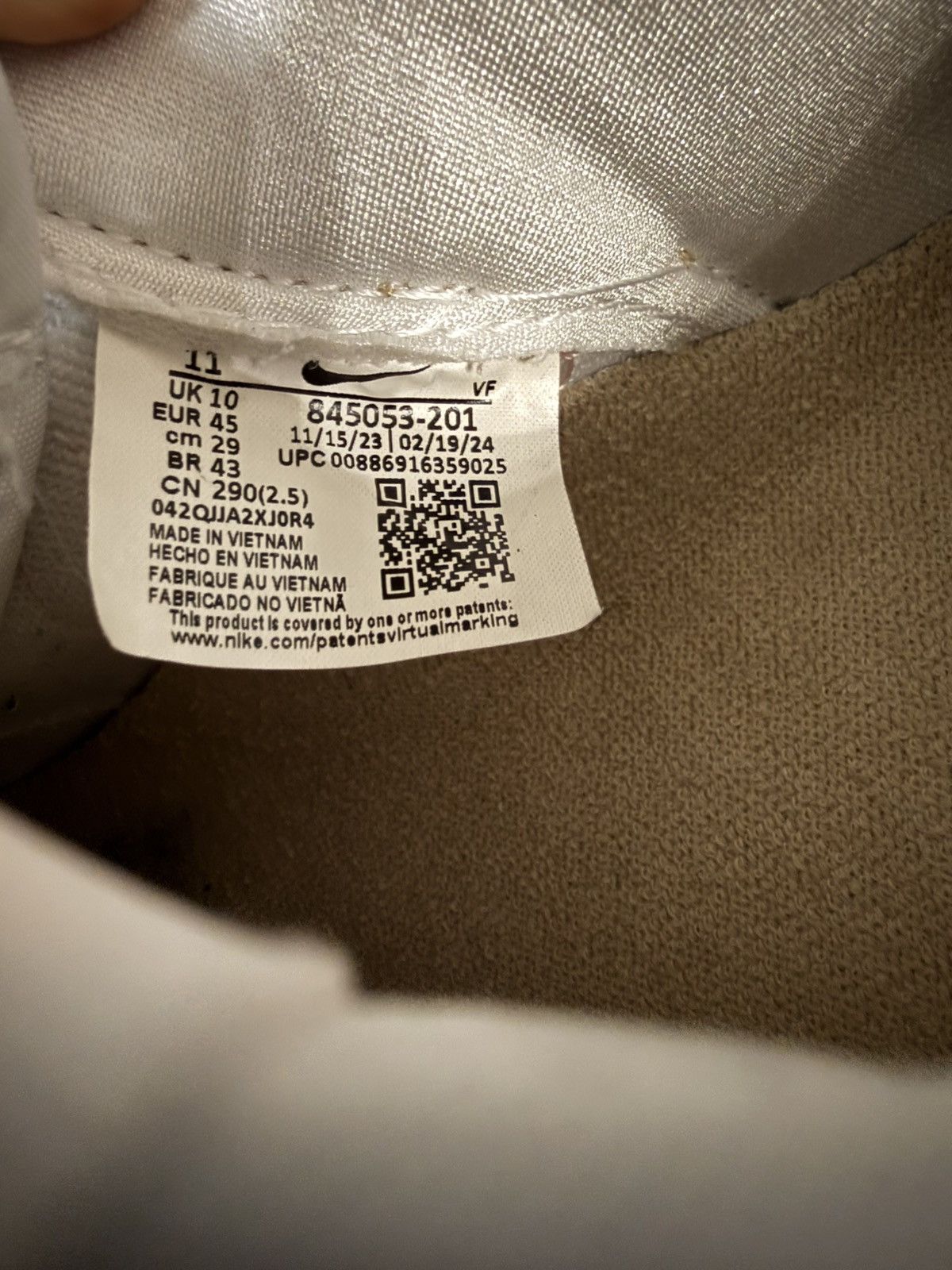 Nike Nike AF1 Low Linen 2024 Size US 11 / EU 44 - 12 Thumbnail