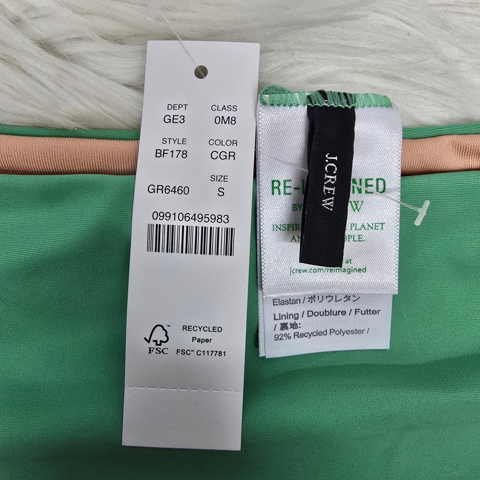 J.Crew NWT J Crew High Rise Moderate Coverage Bikini Bottom S BF178 Size ONE SIZE - 6 Thumbnail