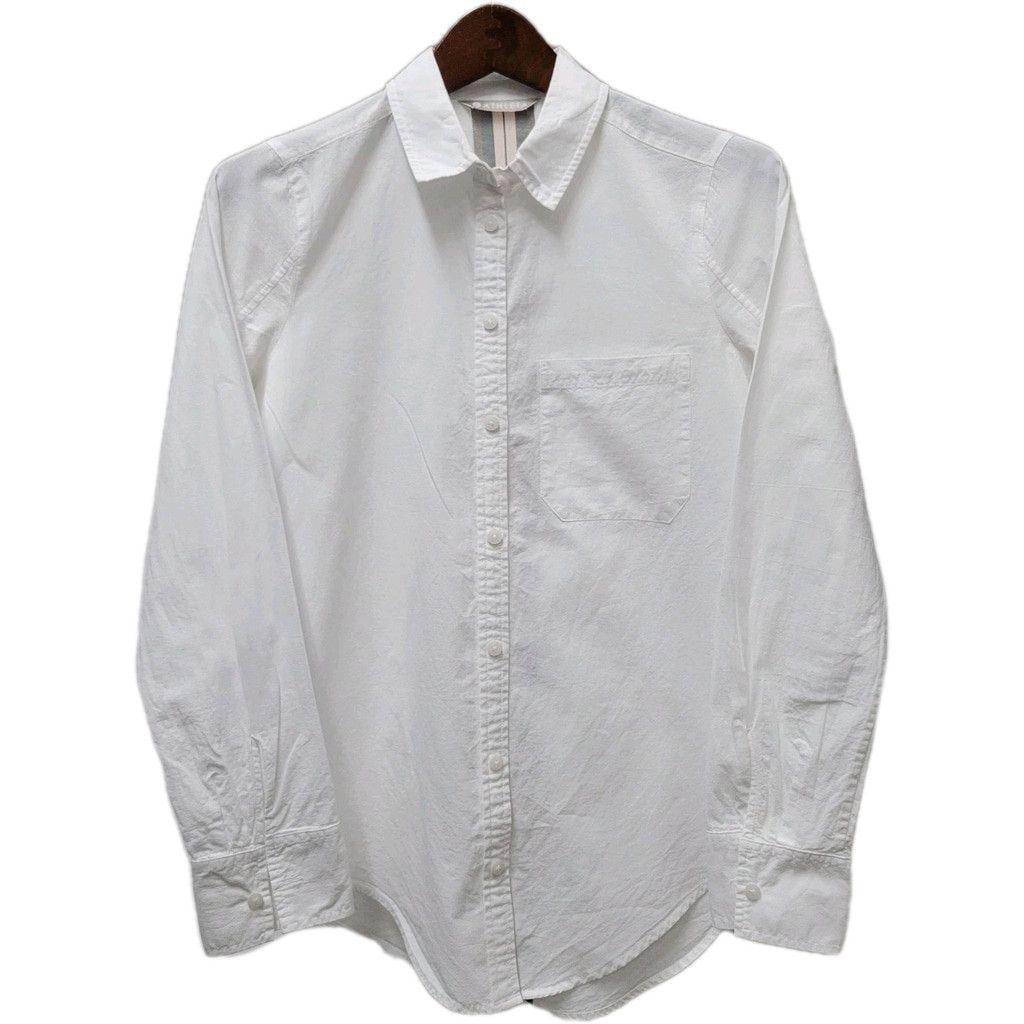 Athleta ATHLETA Marinwood White Button Up Back Stripe Long Size XS / US 0-2 / IT 36-38 - 2 Thumbnail