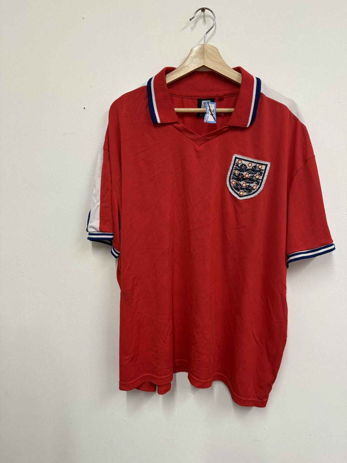 Unknown London Vintage Red Men's Polo Shirt with Crest Badge Size US XXL / EU 58 / 5 - 1 Thumbnail