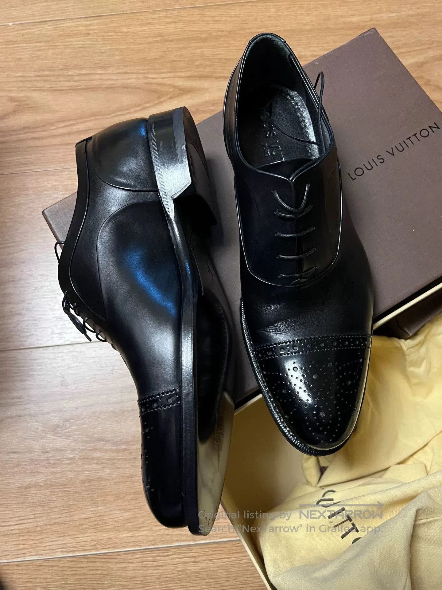 LVXWA Louis Vuitton Goodyear Leather Shoes. Size US 6.5 / EU 39-40 - 4 Thumbnail