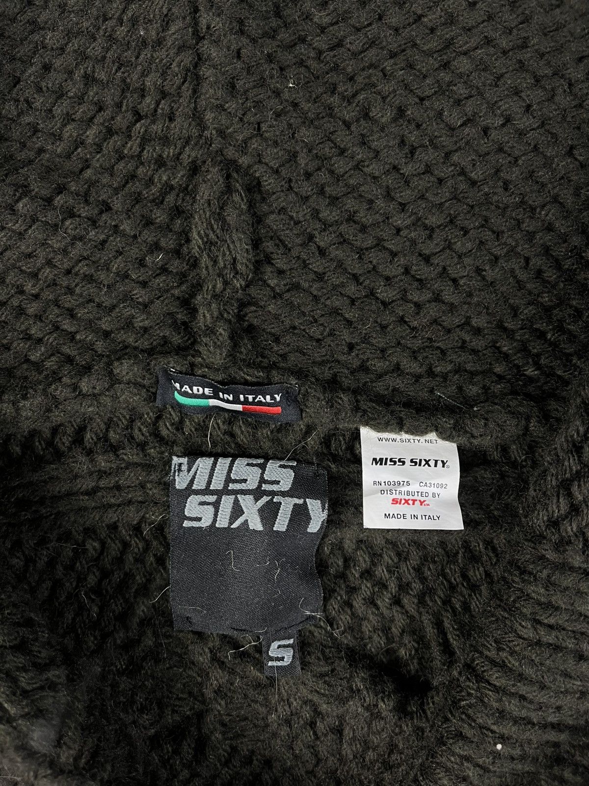 Miss Sixty Miss Sixty Vintage y2k Knit Zip Up Sweater Cardigan Size S / US 4 / IT 40 - 11 Thumbnail