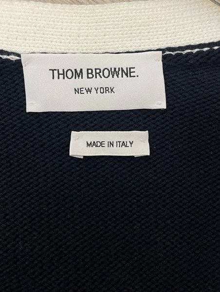 Thom Browne Thom browne Navy blue puppy knitted cardigan jacket 2504-Ne Size XS / US 0-2 / IT 36-38 - 5 Thumbnail