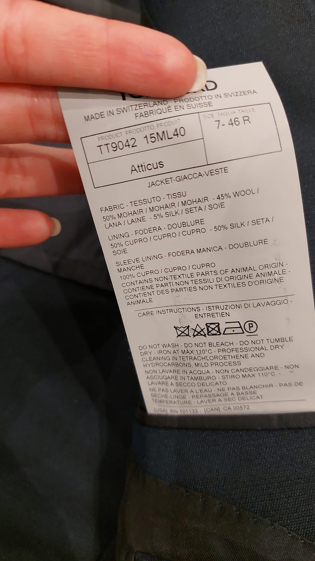 Tom Ford o1loc1c0724 Jacket in Grey Size US S / EU 44-46 / 1 - 5 Thumbnail