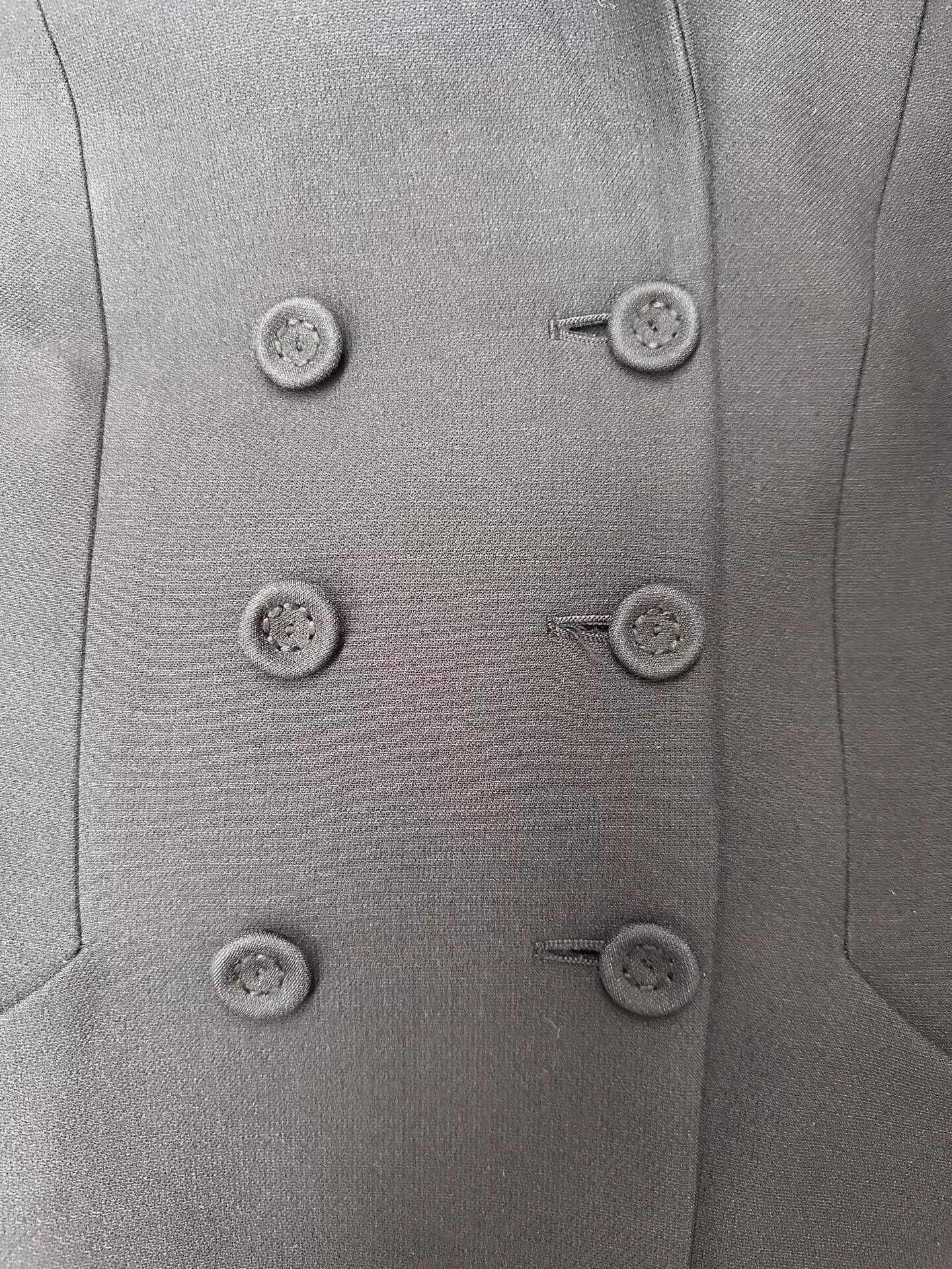 Dior Dior Women's Black Wool Double Breasted Blazer 34 Size XS / US 0-2 / IT 36-38 - 5 Thumbnail