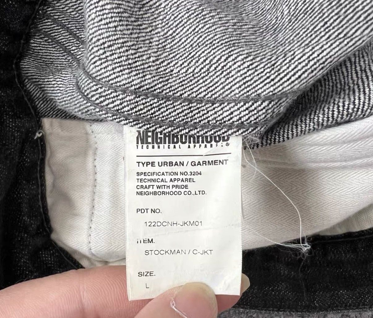 Neighborhood Neighborhood Denim Jacket with Dual Pockets J16 Size US L / EU 52-54 / 3 - 7 Thumbnail