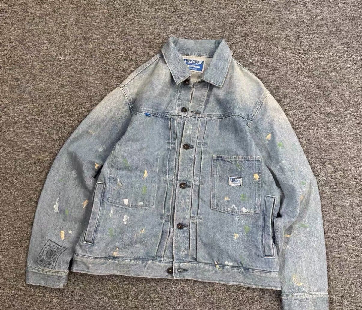 Liberaiders Liberaiders Flag Print Denim Jacket J16 Size US S / EU 44-46 / 1 - 1 Thumbnail