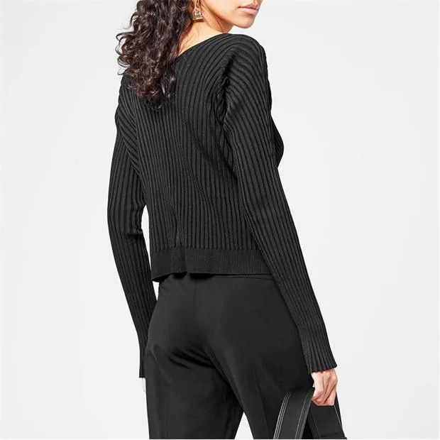 Jacquemus o1g2r1mq1024 Cardigan Top in Black Size S / US 4 / IT 40 - 5 Thumbnail