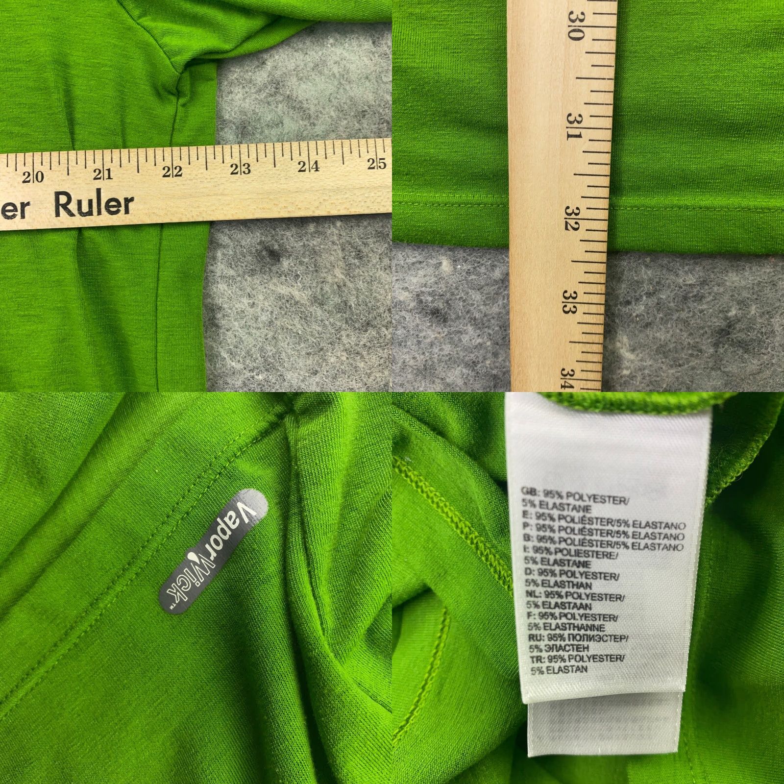 The North Face The North Face Mens Shirt L Green Short Sleeve Vapor Wick Lightweight Stretch Size US L / EU 52-54 / 3 - 8 Thumbnail