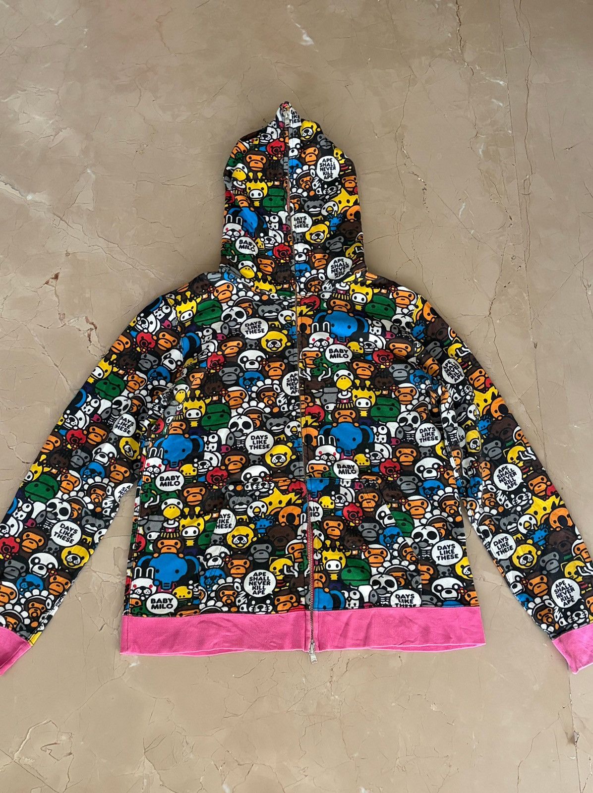 Bape Bape Baby Milo & Friends full zip hoodie vintage Size US S / EU 44-46 / 1 - 1 Thumbnail