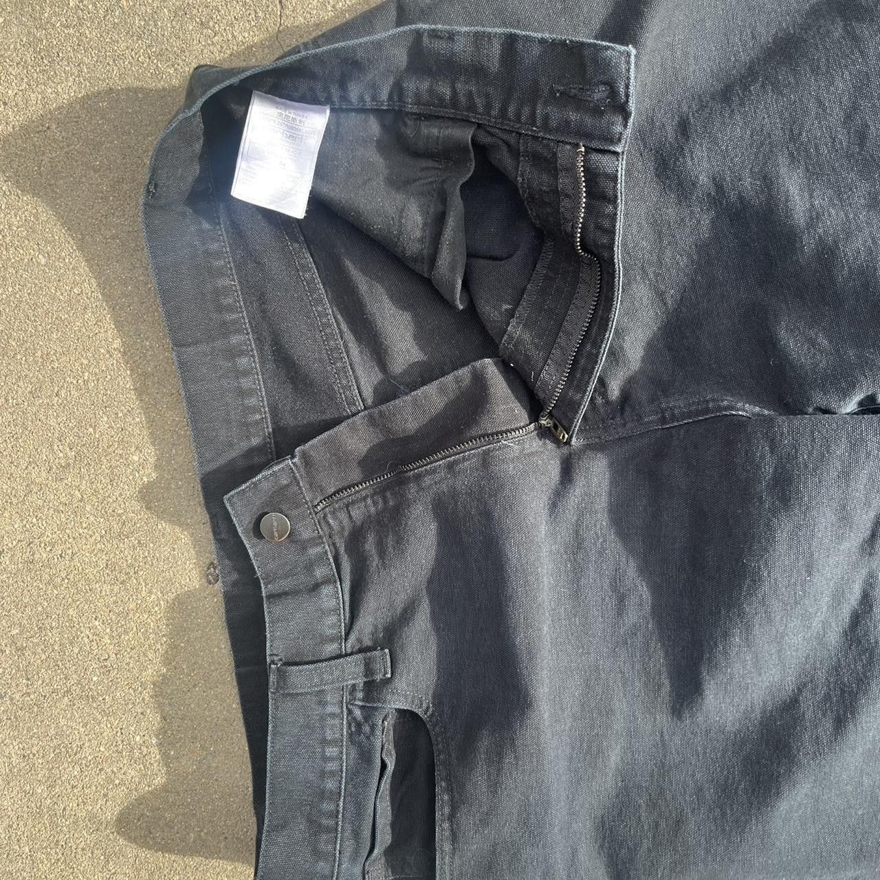 Carhartt Wip Landon Pant Organic Cotton Canvas Black SZ34 Size US 34 / EU 50 - 3 Thumbnail