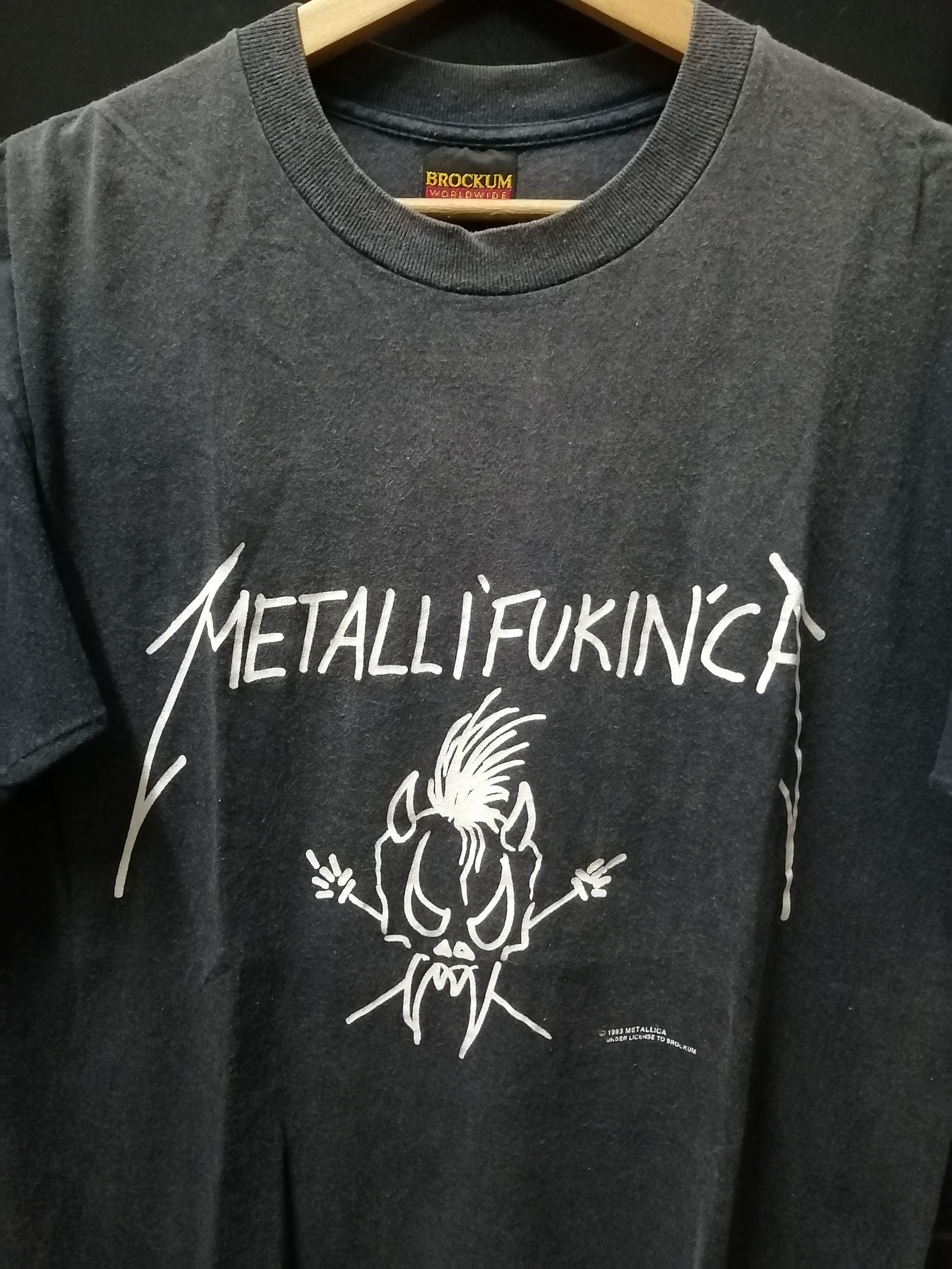 Band Tees VINTAGE METALICCA 1993 METALLIFUKINCA VERY RARE Size US L / EU 52-54 / 3 - 3 Thumbnail