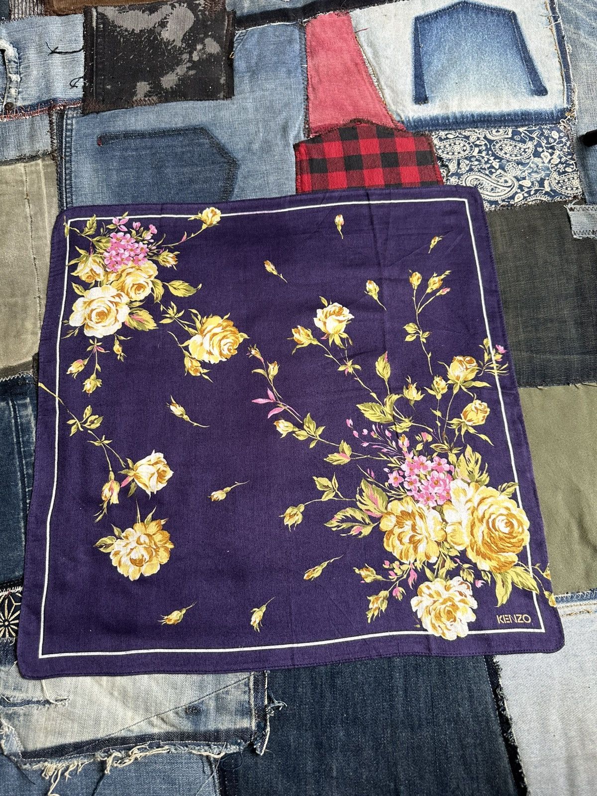 Kenzo × Vintage Vintage Burberry Handkerchief/ Neckerchief/ Bandana Size ONE SIZE - 10 Thumbnail