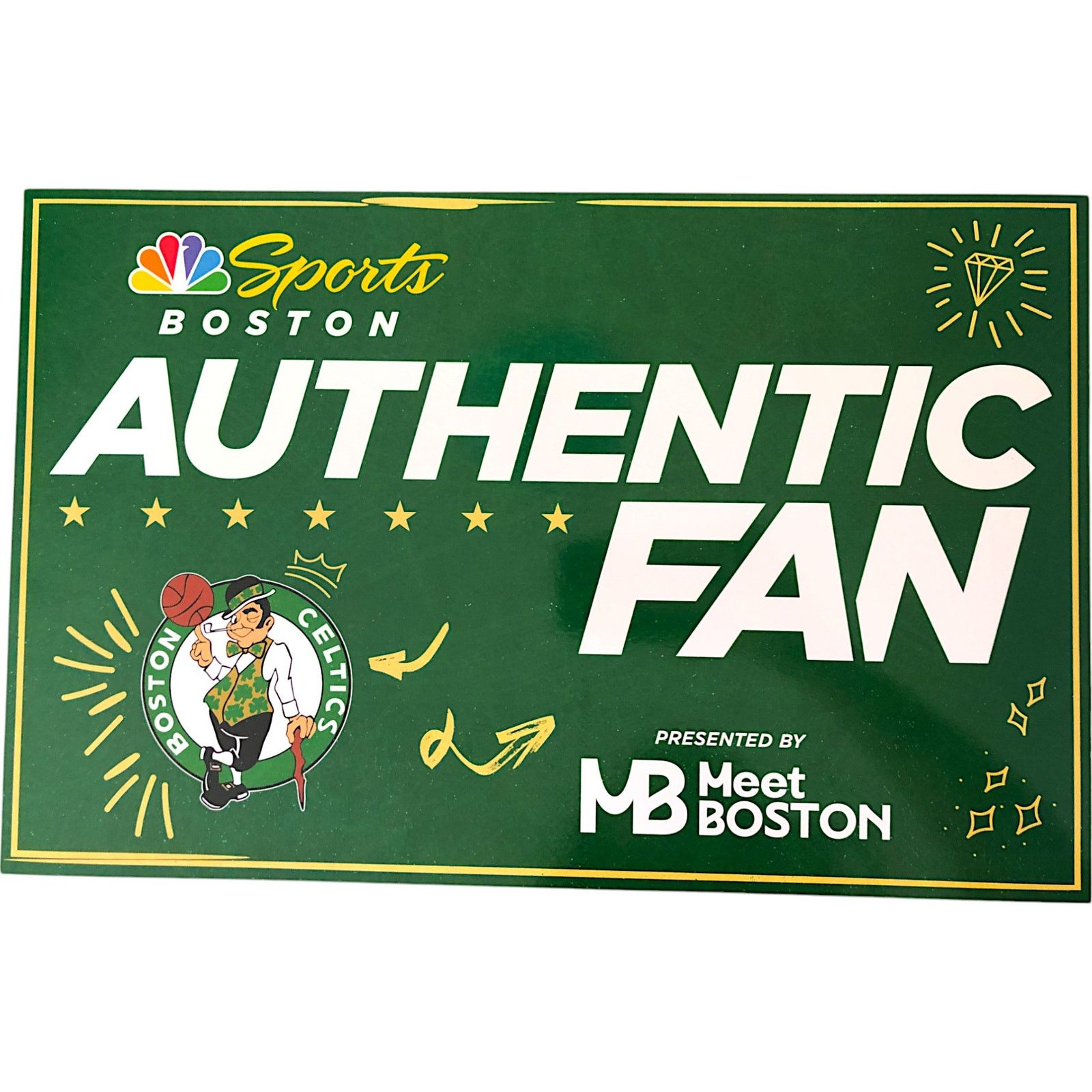 NBA Boston Celtics Authentic Fan NBC Sports Balling Poster Size ONE SIZE - 2 Thumbnail