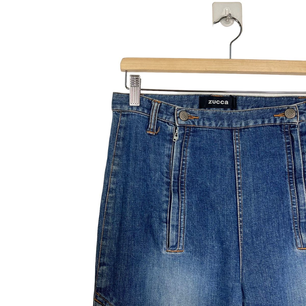CABANE de ZUCCa × Issey Miyake × Zucca 🔥 ZUCCA BUTTON SIDE DENIM Size 28" / US 6 / IT 42 - 6 Thumbnail