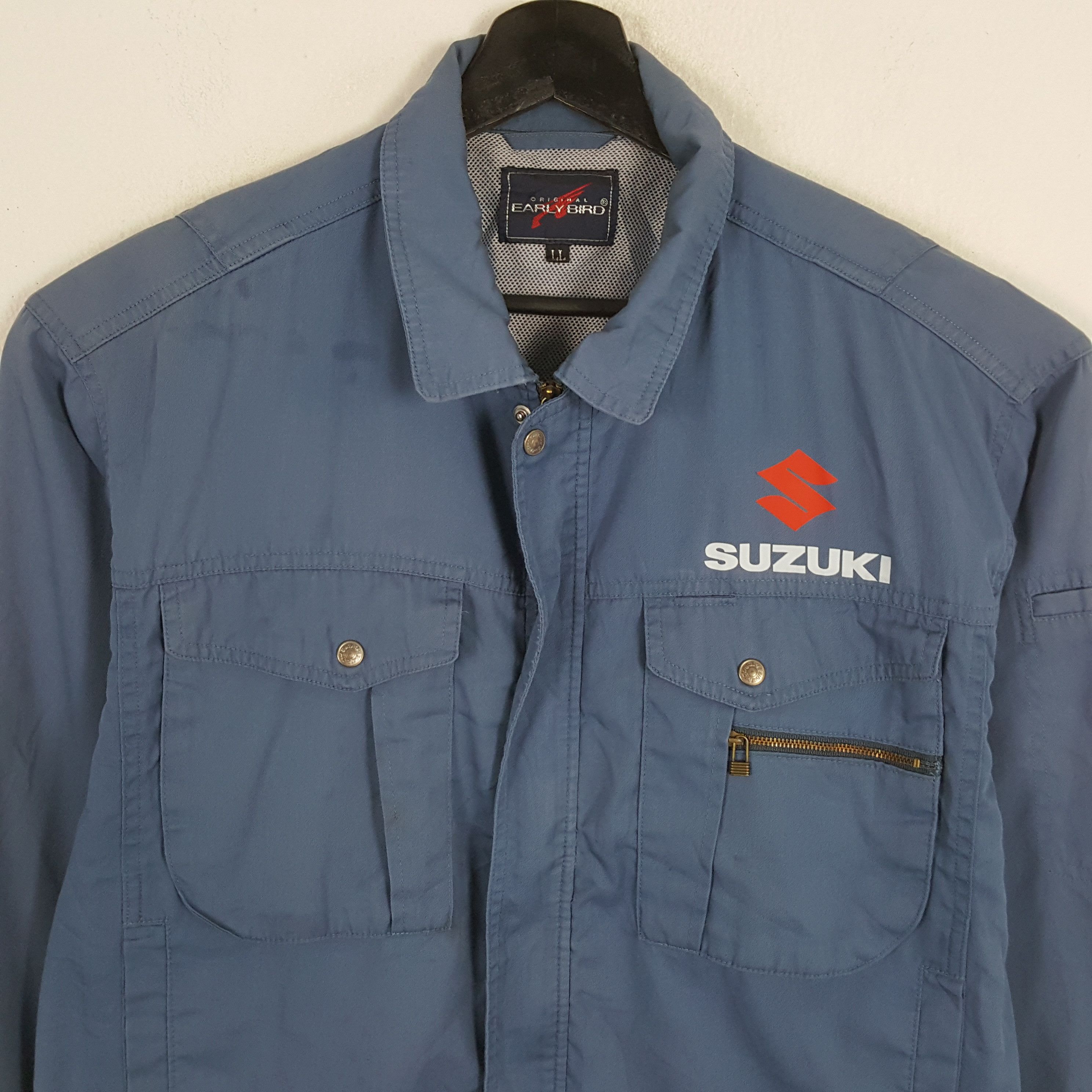 Vintage SUZUKI Japanese Motorsports Workwear Custom Art Jacket Size US L / EU 52-54 / 3 - 4 Thumbnail