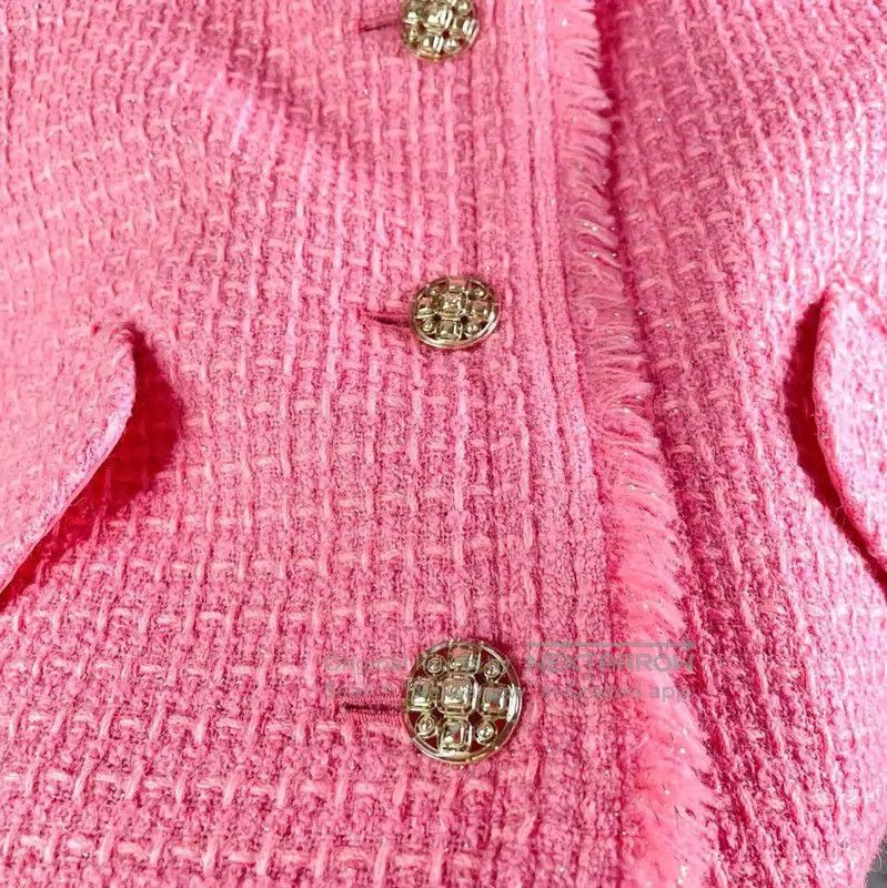 Chanel Chanel Pink Wool Blend Women’s Jacket . Size L / US 10 / IT 46 - 5 Thumbnail