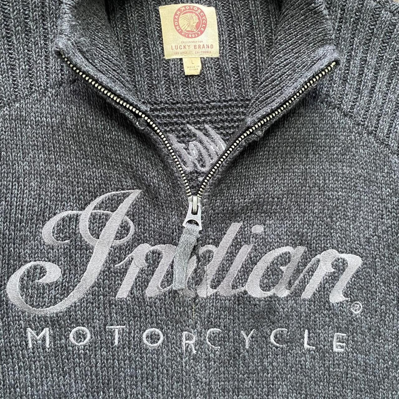 Lucky Brand Lucky brand Indian motorcycle full zip knitted sweater Size US L / EU 52-54 / 3 - 2 Thumbnail