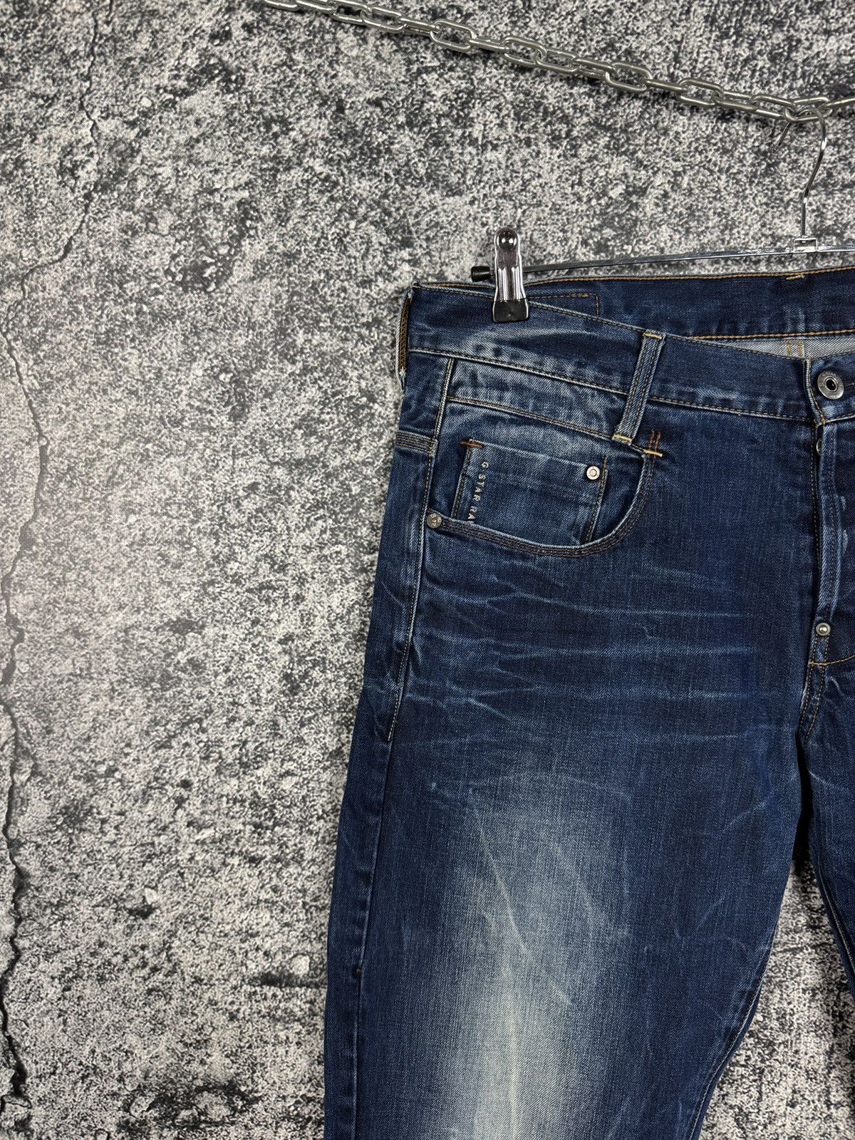 G-Star G-Star RAW New Radar Low Loose Jeans Distressed Pants 36x32 Size US 36 / EU 52 - 4 Thumbnail