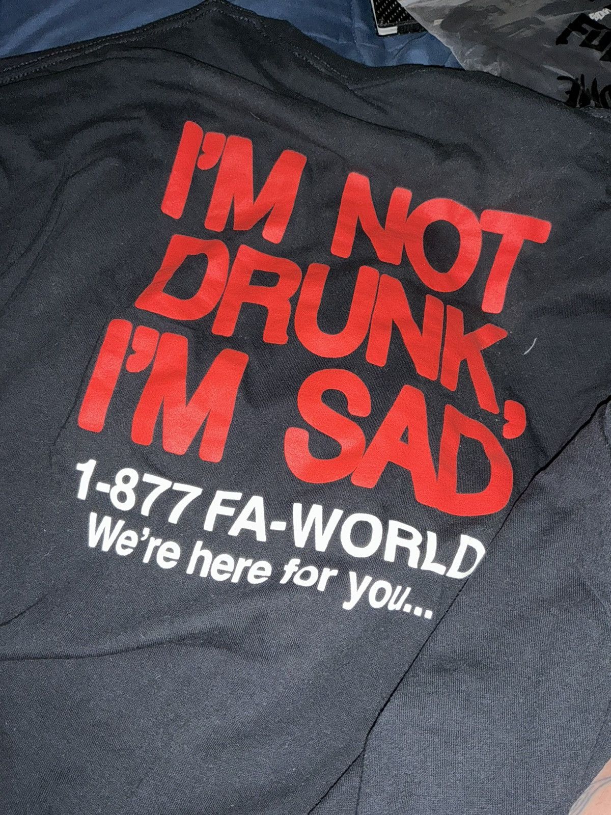 Fucking Awesome DRUNK AND SAD LONG SLEEVE TEE Size US XXL / EU 58 / 5 - 3 Thumbnail