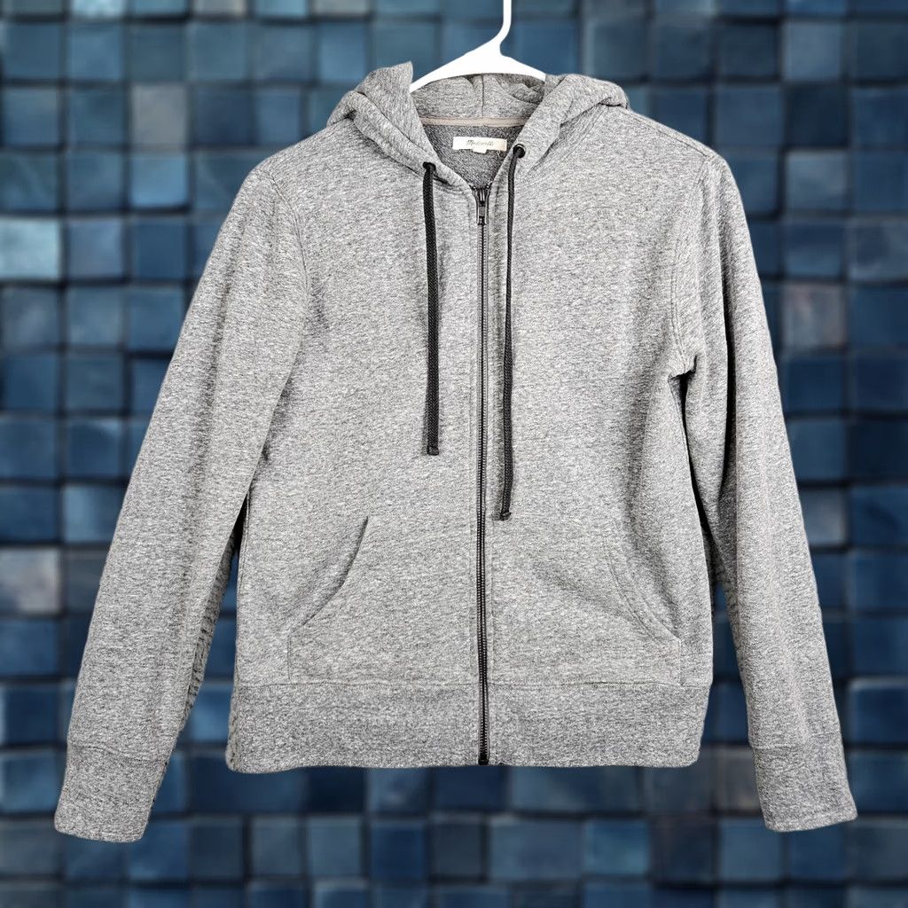 Madewell Madewell Women’s Hoodie XS Gray Cardigan Fleece Logo Style All Seasons Vintage: No Size XS / US 0-2 / IT 36-38 - 1 Thumbnail